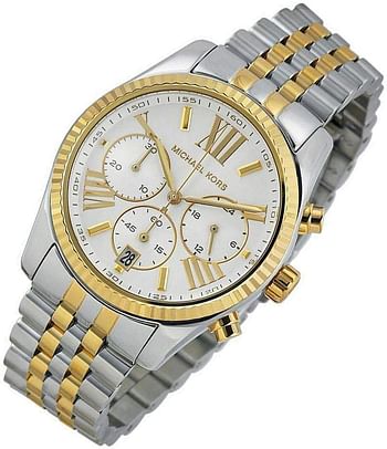 Michael Kors Women's Quartz Watch, Chronograph Display and Stainless Steel Strap MK5955/Chronograph/Silver