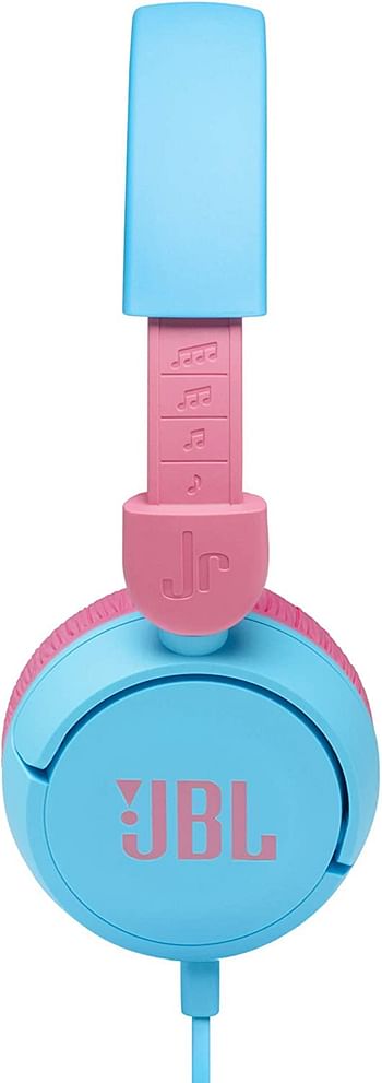 JBL JR310BLU Kids wired on-ear headphones-Wired Blue, Small