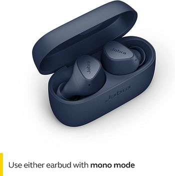 Jabra Elite 3 In Ear Wireless Bluetooth Earbuds – Noise isolating True Wireless buds with 4 built-in Microphones for Clear Calls, Rich Bass, Customizable Sound, and Mono Mode - Dark Grey