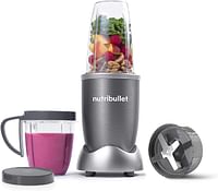 Nutribullet 600 Watts, 5 Piece Set, Multi-Function High Speed Blender, Mixer System With Nutrient Extractor, Smoothie Maker, Gray,Grey/5 Piece Set  600 Watts