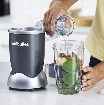 Nutribullet 600 Watts, 5 Piece Set, Multi-Function High Speed Blender, Mixer System With Nutrient Extractor, Smoothie Maker, Gray,Grey/5 Piece Set  600 Watts