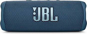 مكبر صوت جيه بي ال فليب 6 IP67 محمول مقاوم للماء مع صوت جي بي ال اوريجينال برو ، مكبر صوت باتجاهين ، صوت قوي وباس عميق، بطارية 12 ساعة، حماية آمنة لشحن USB-C - ازرق، JBLFLIP6BLU