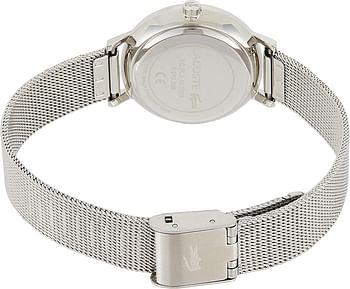 Lacoste Women's Grey Mother Of Pearl Dial Stainless Steel Watch - 2001121/Analog/Silver