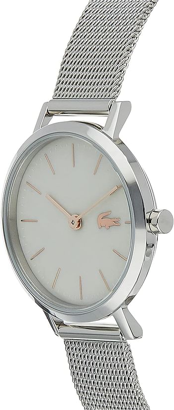 Lacoste Women's Grey Mother Of Pearl Dial Stainless Steel Watch - 2001121/Analog/Silver