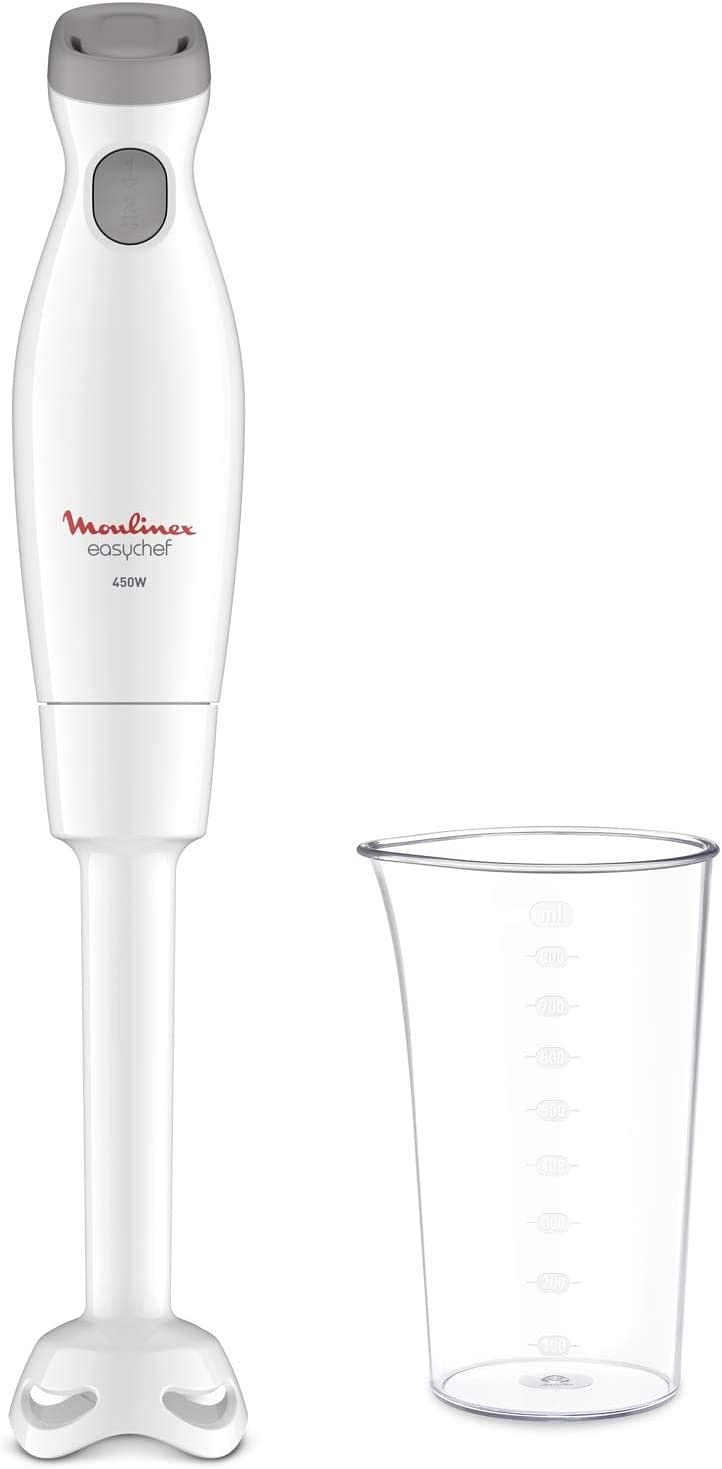 MOULINEX Easy Chef Hand Stick Blender - DD45A127 - 450W, Plastic Foot, 2 Speeds