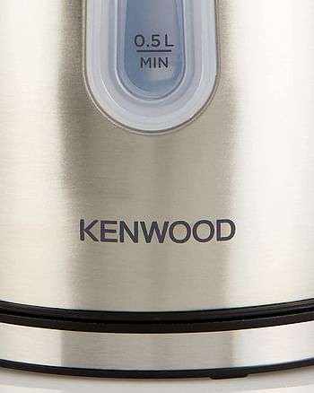 KENWOOD Stainless Steel Kettle 1.7L Cordless Electric Kettle 2200W with Auto Shut-Off & Removable Mesh Filter ZJM10.000SS Silver/Black 2200W