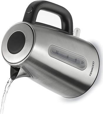 KENWOOD Stainless Steel Kettle 1.7L Cordless Electric Kettle 3000W with Auto Shut-Off & Removable Mesh Filter ZJM11.000SS Silver/Black
