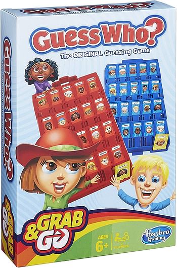 Hasbro Guess Who Grab and Go Playset, B1204 Multi Color