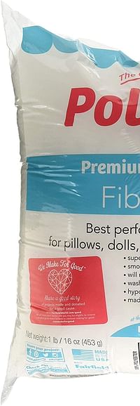 Fairfield Pf16B Poly-Fil Premium Polyester Fiber, 16 Oz, White/one size