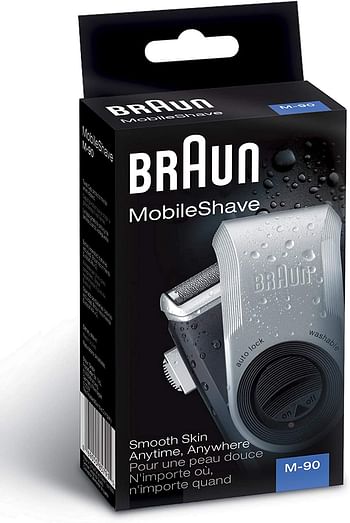 Braun M-90 Mobile Shaver Battery Operated/Silver Black