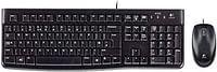 Logitech MK120 Wired Keyboard and Mouse for Windows, Optical Wired Mouse, USB Plug and Play, Full Size, PC/Laptop, English/Arabic Layout Black, 920-002546/one size/Multi color