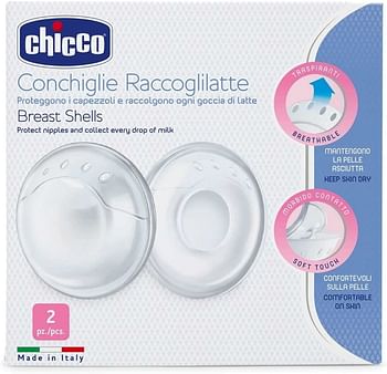 Chicco Breast Shells Breastmilk Collector 0m+.119 Grams/Clear/one Size