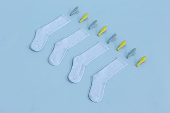Brabantia 105425 Laundry Pegs, Pack of 8, Yellow / Mint,