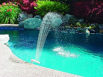 Poolmaster 54507 Spa and Swimming Pool Waterfall Fountain, For Pools with 1.5-Inch Threaded Return Fitting Multicolor