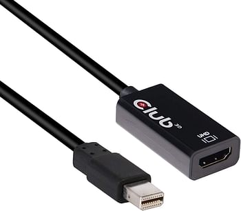 MINI DP 1. 4 ذكر - HDMI 2. 0A M/F 4K 60HZ HDR Supp./Black/One Size