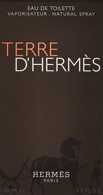 Hermes Terre D'hermes Eau de Toilette Spray for Men, 3.3 Fluid Ounce multi color