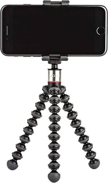 Joby GripTight ONE GorillaPod Stand flexible Tripod and Mount for Smartphones from iPhone SE to iPhone 8 Plus, Google Pixel, Samsung Galaxy S8 JB01491- Black