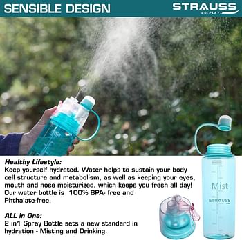 Strauss Water Mist Spray Bottle, 600ml