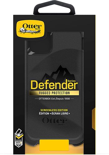 جراب OtterBox - Defender Series Edition بدون شاشة مع هيكل داخلي صلب، غطاء خارجي وجراب واقٍ متعدد الطبقات - أسود (iPhone 11 Pro Max)