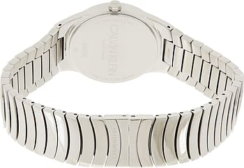 Calvin Klein Womens Quartz Wrist Watch, Analog and Stainless Steel- K8A23146 33mm Silver