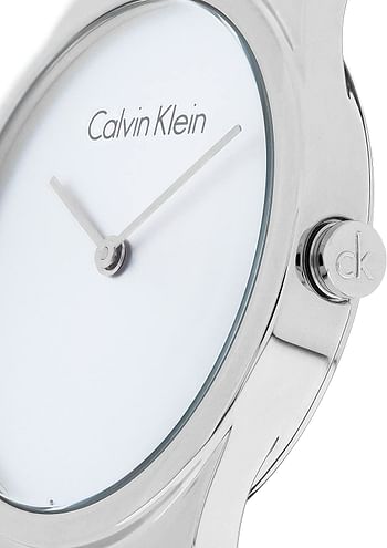 Calvin Klein Womens Quartz Wrist Watch, Analog and Stainless Steel- K8A23146 33mm Silver