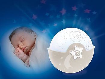 Infantino Baby Wom Soothing Light and Projector, Sleeping Aids, Night light with Music, Blue /One Size