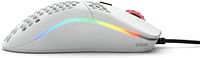 Glorious Model O Wired Gaming Mouse - RGB 67g Lightweight Ergonomic Wired Gaming Mouse - Backlit Honeycomb Shell Design Mice (Matte White)