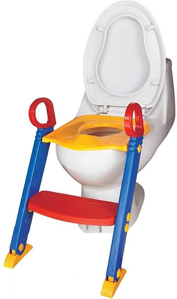 Kids Toilet Seat with Ladder Multicolor 59 x 37 CM