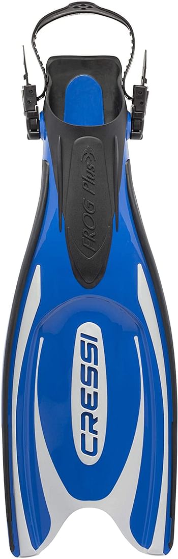 Cressi Adult Powerful Efficient Open Heel Scuba Diving Fins | Frog Plus: made in Italy