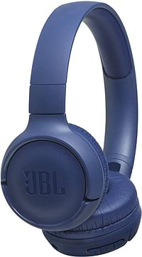 JBL Tune T500BT Powerful Bass Bluetooth Wireless On-Ear Headphones with Mic (Blue), JBLT500BTBLU