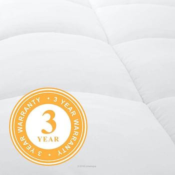 LINENSPA All Season Hypoallergenic Down Alternative Microfiber Comforter White/King
