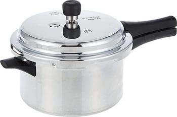 Prestige PPAPC4 Aluminium Popular Pressure Cooker, Silver, W 36.8 x H 24.0 x D 15.6 cm, 4.0 liters, Aluminum Silver