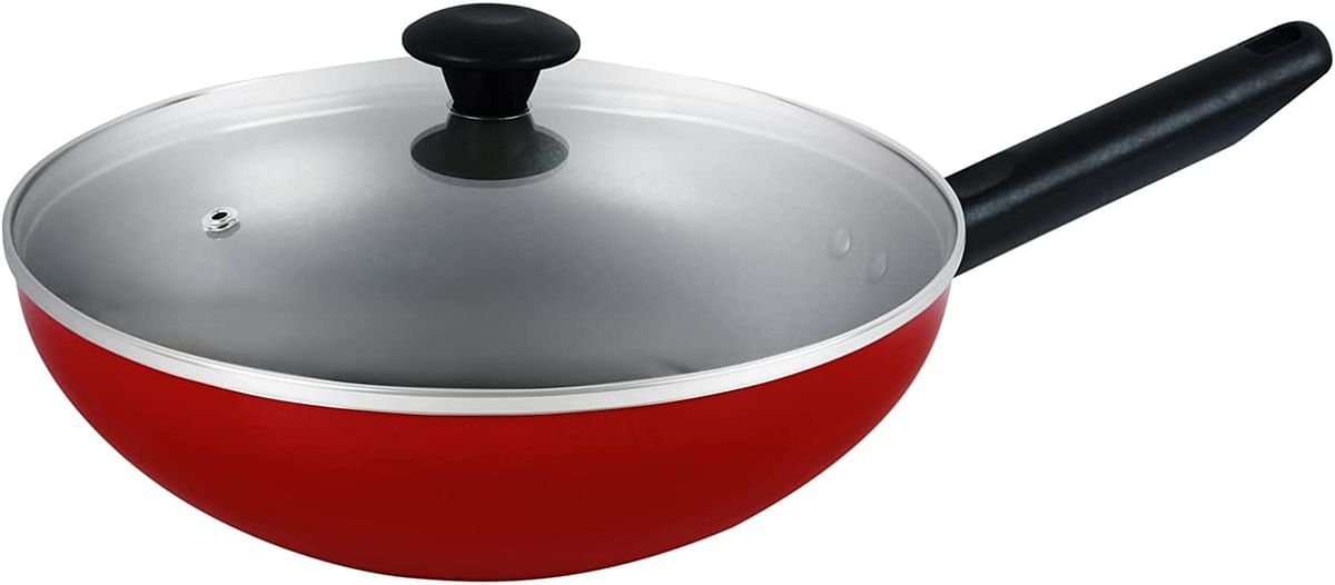 Prestige PR21060 3 Pieces Cookware Set, Red, Aluminum /red/One Size