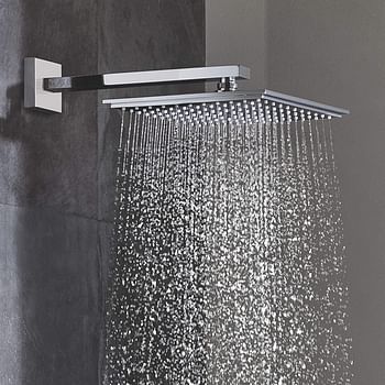 GROHE Euphoria Cube 150 Perfectly square Head shower with 1 spray Silver