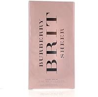 Burberry Brit Sheer Eau de Toilette Perfume, 100 ml Clear