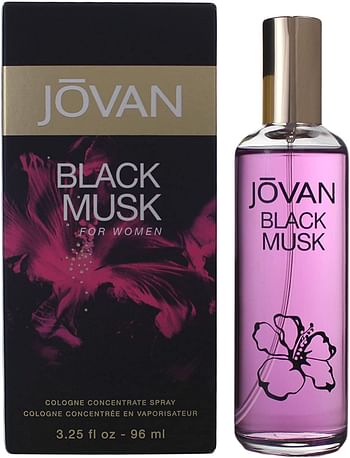 Jovan Black Musk Eau De Cologne for Women, 96 ml Multi color