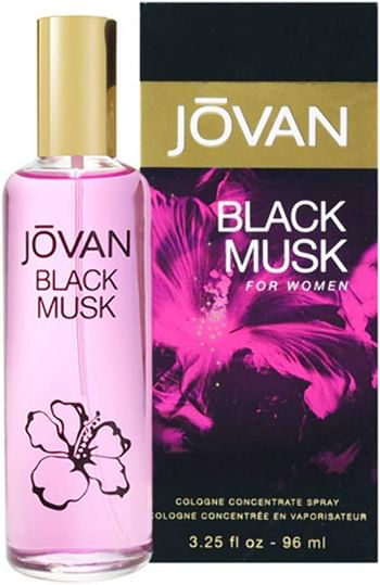 Jovan Black Musk Eau De Cologne for Women, 96 ml Multi color
