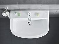 GROHE Bathroom Fixtures, Standart Spout Basin Mixer with Pop-up Waste - Bauloop Collection, 23335000-silver