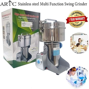 Grinder Mill Machine Swing Grinder, Stainless Steel Grinder, Ultra-Fine Grinder For Home Kitchen, Hospital, Clinic, Spice Shop (2500g)