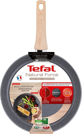 Tefal G6 Natural Force Frypan, Grey, 24 cm, G2660402, 1/Frypan/24 cm/Grey