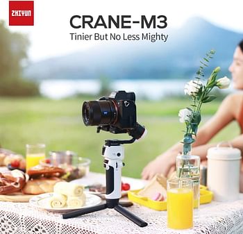 zhi yun Zhiyun Crane M3 Combo, Handheld 3-Axis Gimbal Stabilizer Compatible w/ Mirrorless Camera Smartphone Action Cams,Tripod Phone Clip Included /Multicolor/One Size(28 x 7.5 x 15.7 centimeters)