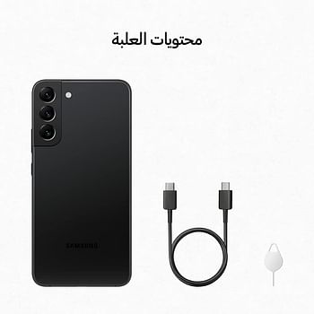 سامسونج جالاكسي S22 5G الهاتف المحمول 256 جيجابايت SIM فري أندرويد الذكي فانتوم أسود