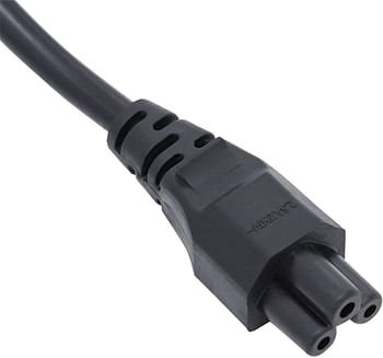 eWINNER Laptop Power Cable - UK plug to C5 3 pin Laptop power lead 1.5M Black