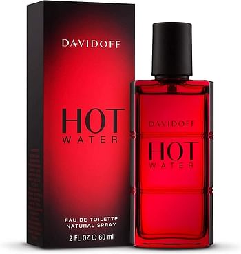 DAVIDOFF Hot Water Eau de Toilette for Men, 110ml, Red Pack