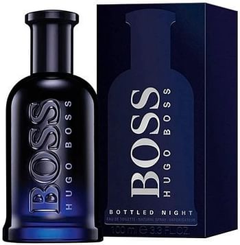 Hugo Boss Bottled Night - Eau de Toilette For Men, 100 ml, Blue Pack