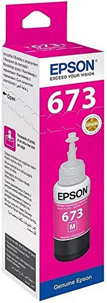 Epson T6733 EcoTank Ink Bottle, Magenta Ink for Printer Refill, 70ml