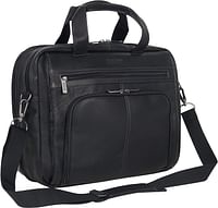 Kenneth Cole Reaction Out of The Bag - 5 to 6 1/2" Double Gusset Expandable Top Zip Portfolio Computer Case Black