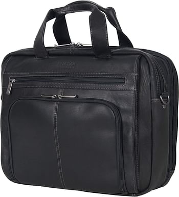 Kenneth Cole Reaction Out of The Bag - 5 to 6 1/2" Double Gusset Expandable Top Zip Portfolio Computer Case Black