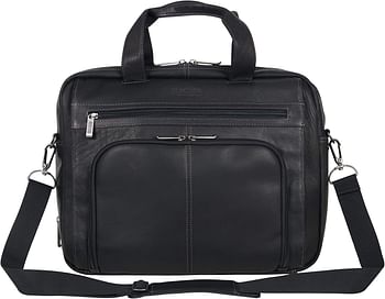 Kenneth Cole Reaction Out of The Bag - 5 to 6 1/2" Double Gusset Expandable Top Zip Portfolio Computer Case Black