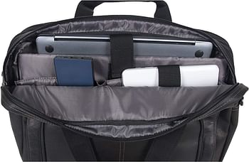 Kenneth Cole Reaction Out of The Bag - 5 to 6 1/2" Double Gusset Expandable Top Zip Portfolio Computer Case Black